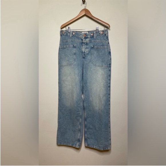 Free People Palmer Cuffed Jean in La La Land - Picture 9 of 12